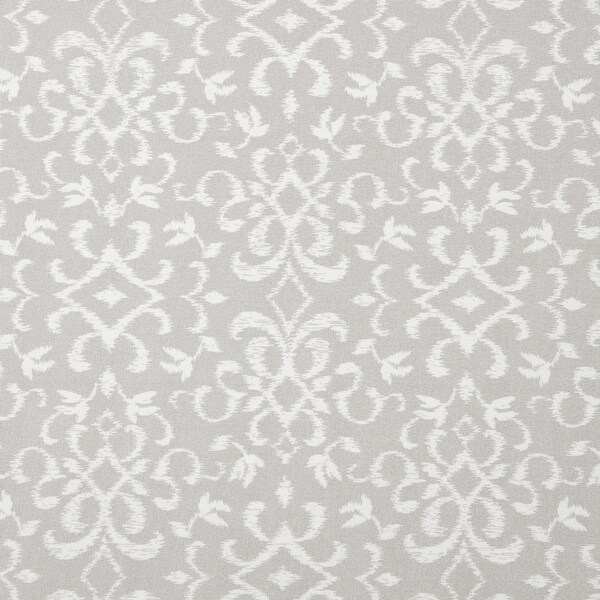 Chanasya Damask Ikat Gray White Print Ultra Soft Microfiber Sheet Set