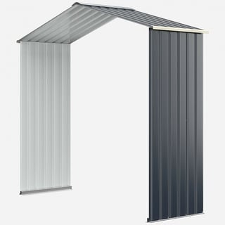Outdoor Storage Shed Extension Kit for 7 Feet Shed Width - 7 ft x 2.1 ft x 5.3 ft (LxWxH)