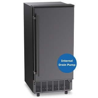 JEREMY CASS Untercounter Freestanding Ice Maker Daily 80lbs Commercial Built-in Machine