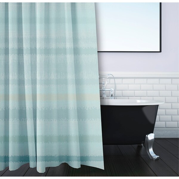 Raya De Agua Stripedd Print Shower Curtain