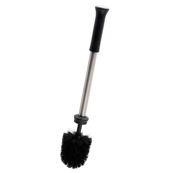 Bath Bliss Snap Hold Toilet Bowl Brush in Stainless Steel - 4.72" x 3.54" x 16.93"