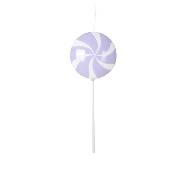 Vickerman 26" Pastel Lavender Flat Round Lollipop on stick. - Purple