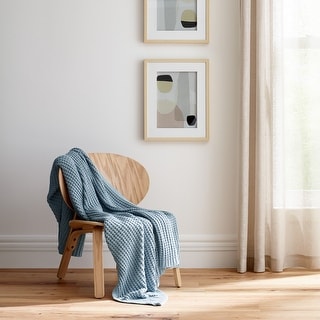 Truly Soft Chunky Knit Organic Throw Blanket