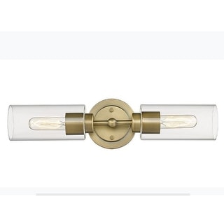 Aged Brass Vanity/Sconce Modern 2-Light