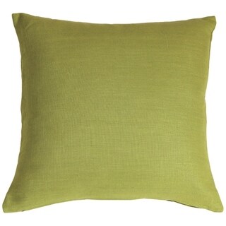 Pillow Decor - Tuscany Linen Apple Green 20x20 Throw Pillow