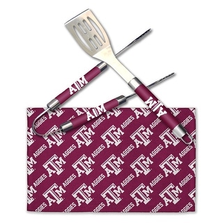 COL 990 Texas A&M BBQ Grill Utensil Set - Red