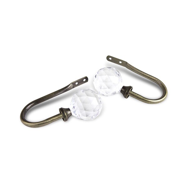 InStyleDesign Glitter Curtain Holdbacks (Set of 2) - n/a