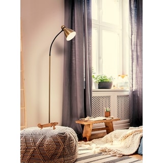 Brightech Avery LED Floor Lamp - Brass