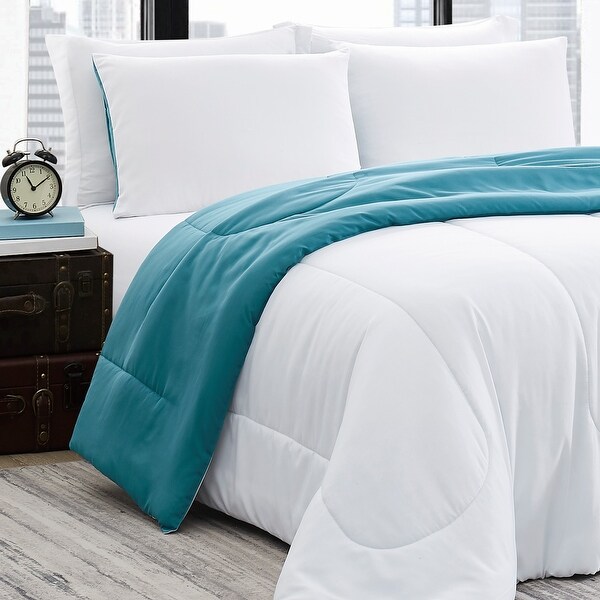 FUBU Solid Brushed Reversible Comforter Set