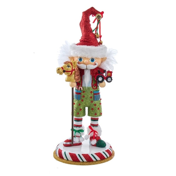 Kurt Adler 15-Inch Hollywood Elf with Hobby Horse Nutcracker