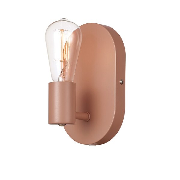 Kiel 1-Light Cork Finish Plug-In or Hardwire Wall Sconce - one size