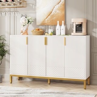 55 Inch Kitchen Sideboard Cabinet, Buffet Cabinet with Storage