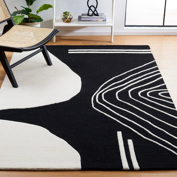 SAFAVIEH Handmade Rodeo Drive Vutka Mid-Century Modern Wool Rug