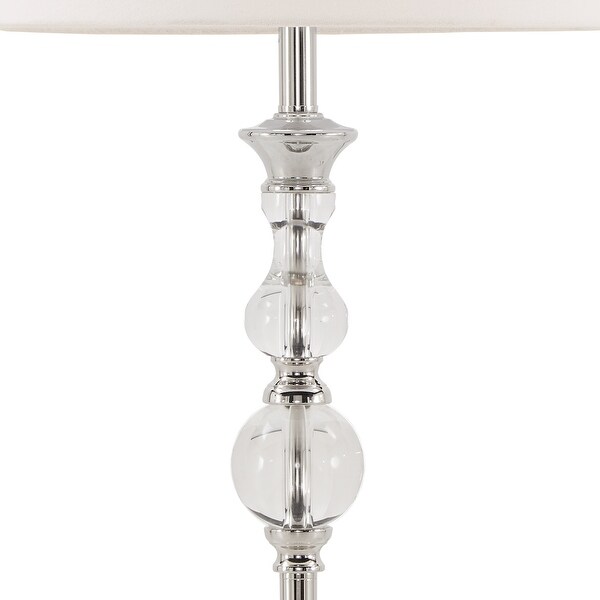 Quinn Light Nickel Crystal 1-light Accent Floor Lamp by iNSPIRE Q Bold