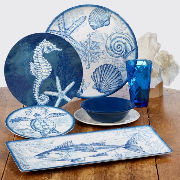 Certified International Oceanic 9-inch Melamine Salad/Dessert Plates (Set of 6)