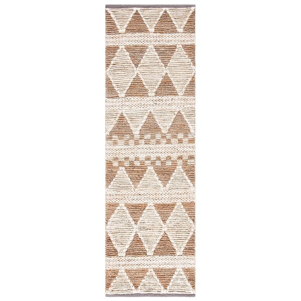 SAFAVIEH Handmade Natural Fiber Semsa Moroccan Jute Rug
