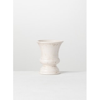 Sullivans Urn Vase 6"H Off-White