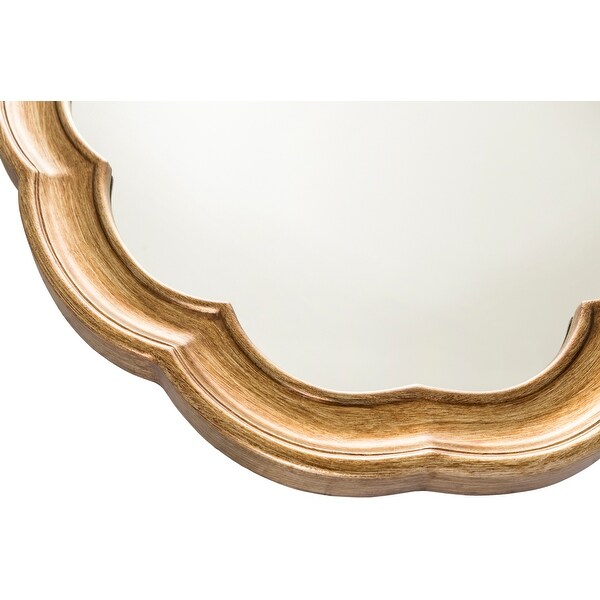 Artistic Weavers Walter Aged Gold Frame Oval Wall Mirror - 30" x 40"