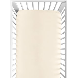 Gold Girl or Boy Fitted Crib Sheet - Solid Color Yellow Gender Neutral Cotton For Boho Desert Sun Mountain Collection