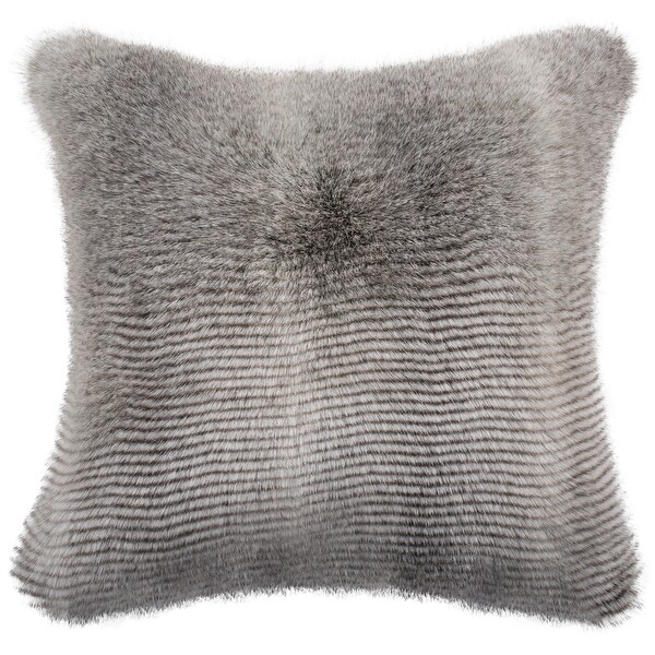 SAFAVIEH 20-inch Wavy Luxe Grey Decorative Pillow
