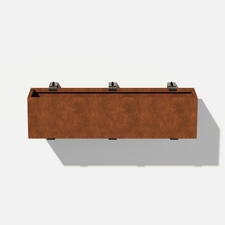 Corten Steel Railing Planter