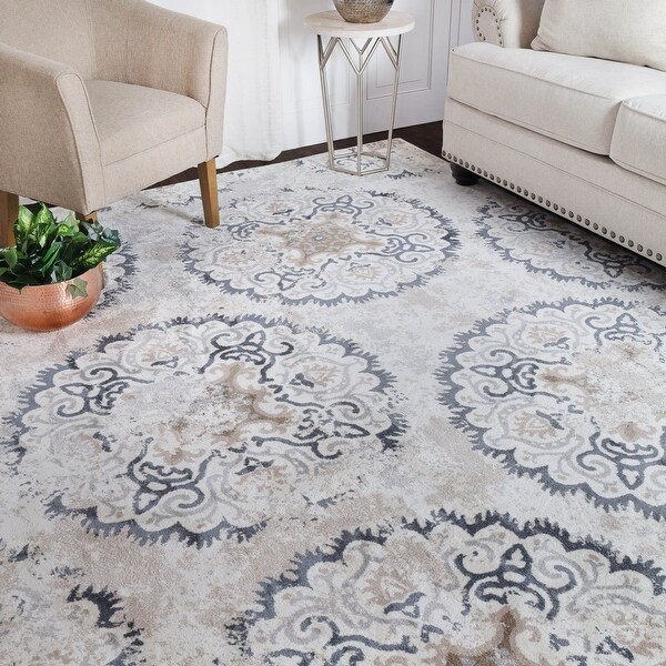 Hayward Modern Geometric Medallion Area Rug by Superior