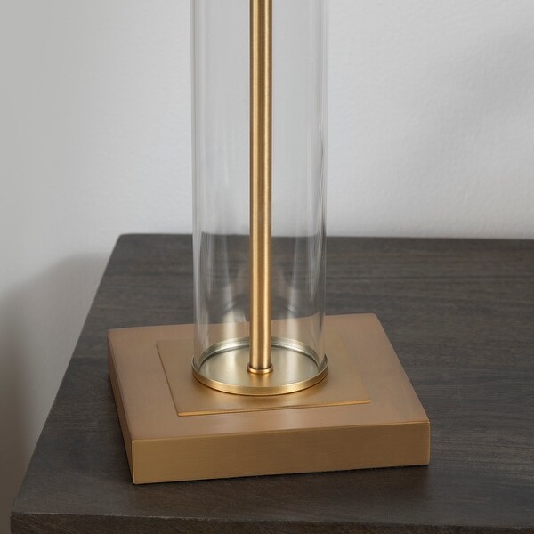 Enlight Metal & Glass 29.75" Table Lamp - 15"x15"x29.75"