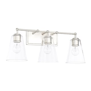 3-light Polished Nickel Bath/Vanity Fixture