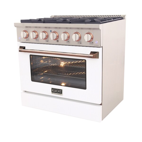 KUCHT Customized Professional 36 in. 5.2 cu. ft. Natural Gas Range w/ Sealed Burners & Convection Oven