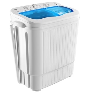 Dalxo Portable Mini Compact Twin Tub Washing Machine Washer - 24.41*27.17*13.93