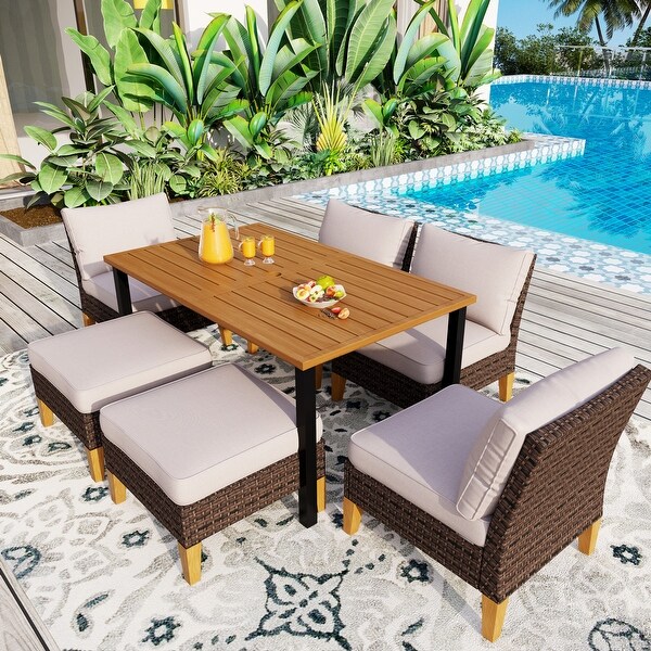 11-Piece Outdoor Wicker Half-Round Furniture Set, Half-Moon Sectional Sofa All Weather Curved Conversation Set