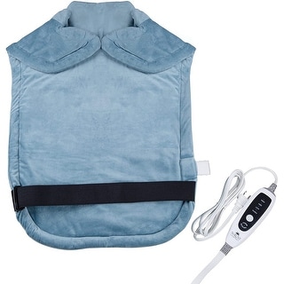 Soluxe Comfort Weighted Heating Pad for Neck and Back, 4 Heat Settings with Auto Shut Off, Digital Controller