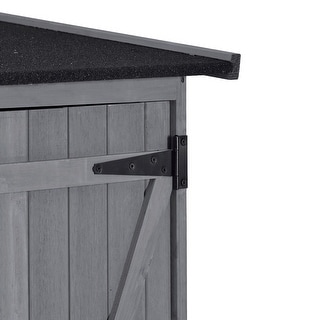 Wood Storage Shed with Waterproof Asphalt Roof