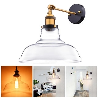 Glass Wall-mounted Light, Flashlight Shape Glass Lamp for Home