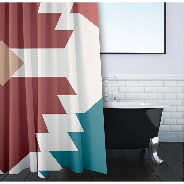 Mesa Geometric Print Shower Curtain (71 x 74)