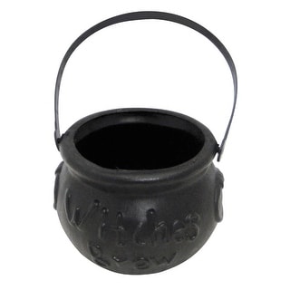 4" Black Small Witch's Brew Cauldron Women Adult Halloween Party decor