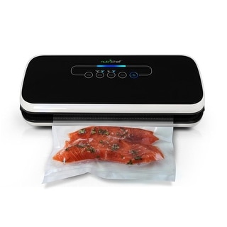 NutriChef PKVS18BK Automatic Kitchen Vacuum Sealer Preserver Machine, Black - 4.4