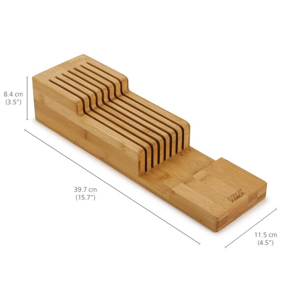 Joseph Joseph DrawerStore Bamboo 2-tier Knife Organizer