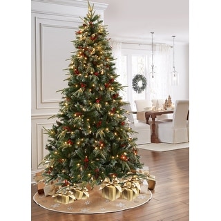 7Ft Pre-Lit LED Artificial Full Pine Christmas Tree