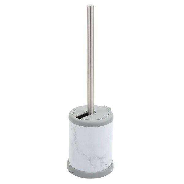 2 Pack Self Closing Lid Toilet Brush and Holder