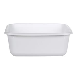 Rubbermaid 2951-AR WHT Rectangle Dish pan 11.4-Quart, White