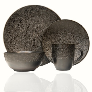 Matrix Black 16Pc Dinner Set