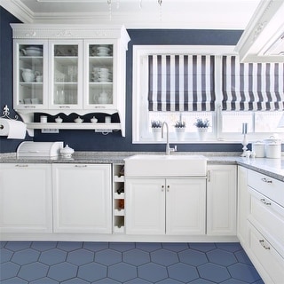 Merola Tile Textile Hex 9.86" x 8.63" Ducados Porcelain Floor and Wall Tile