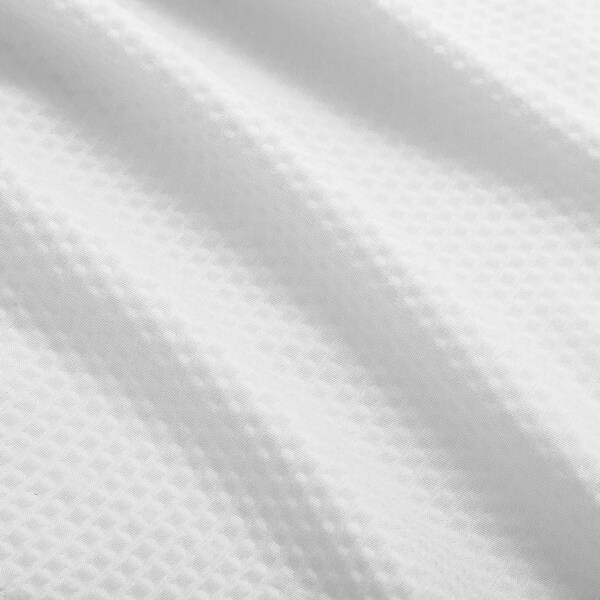 Bath Bliss Microfiber Shower Curtain Liner and 12 Pack Roller Ring Set - White