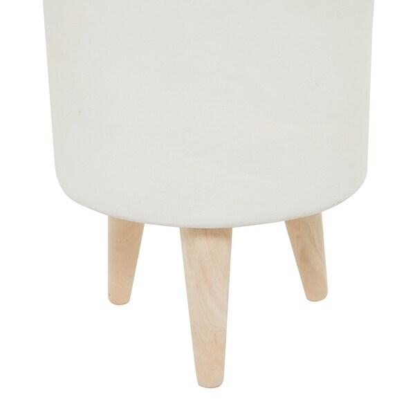 White Polyethylene Modern Artificial Foliage - 31x19