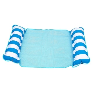 Aqua Leisure Monterey Water Hammock Inflatable Pool Float Lounger, Blue - 0.99