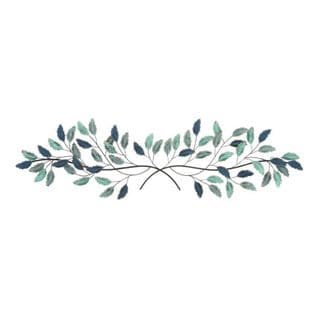 Blue Iron Traditional Wall Decor Floral and botanical 15 x 52 x 2