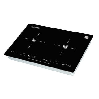 Equator 20" Built in/Freestanding 2 Horizontal Burner Induction Cooktop in Black