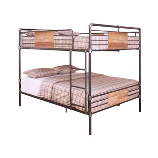 Acme Furniture Brantley Bunk Bed, Sandy Black & Silver