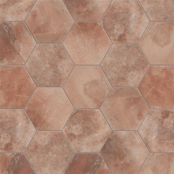 Merola Tile Americana Boston North Hex 11" x 12.75" Porcelain Floor and Wall Tile